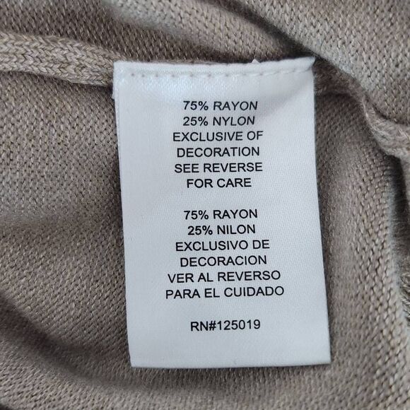 Joseph A. Brown Turtleneck Sweater NWT Size Small Light Brown Sweater - Picture 9 of 11